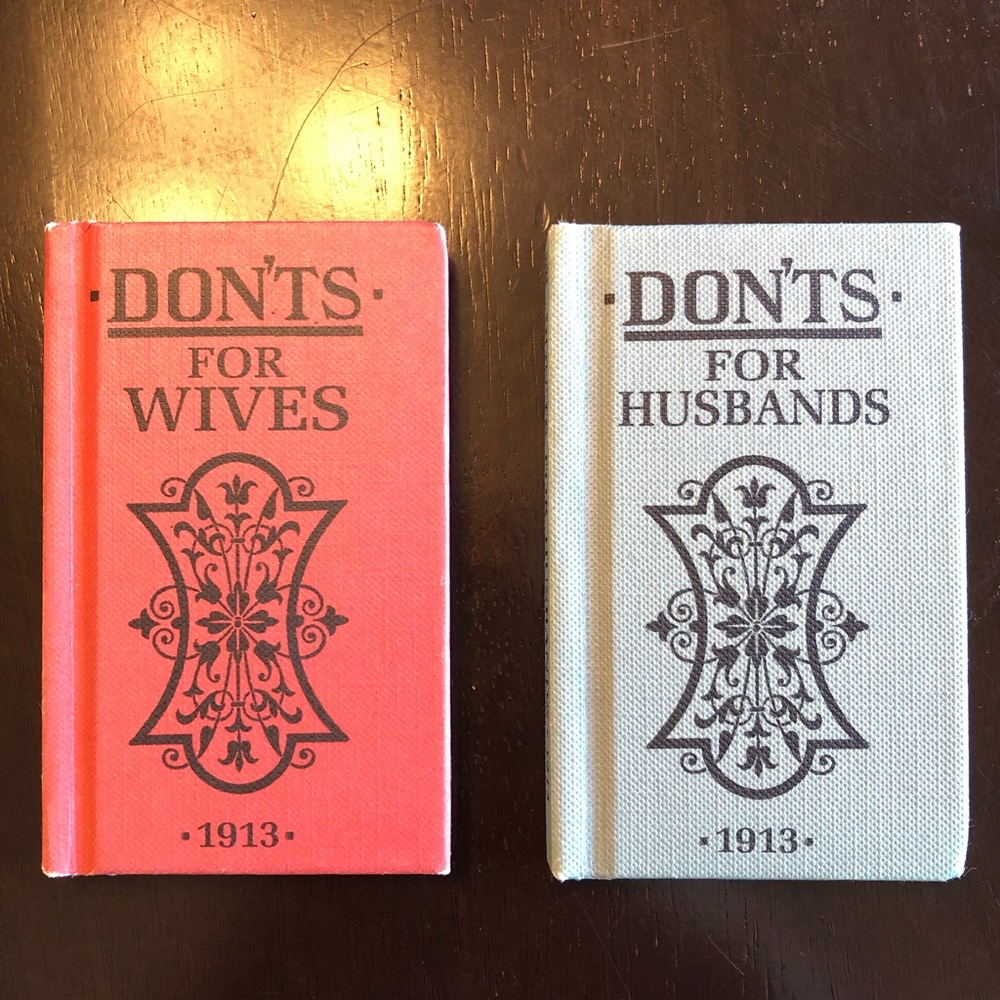 Adorable Vintage Marriage “Dont’s” Books